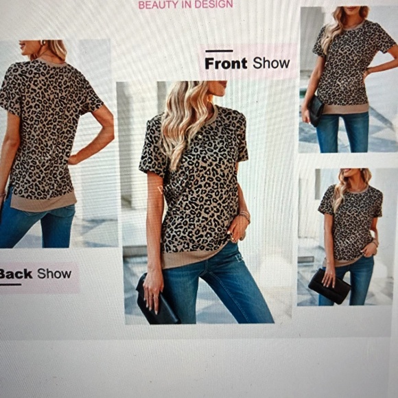 Short fleece crewneck tee - Picture 4 of 6